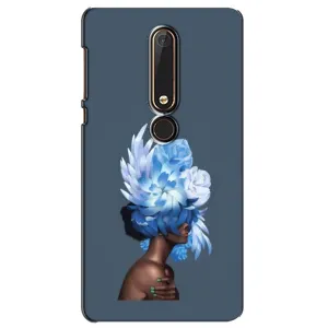Чехлы (ART) Цветы на Nokia 6 2018 (VPrint) (Квіти на голові)