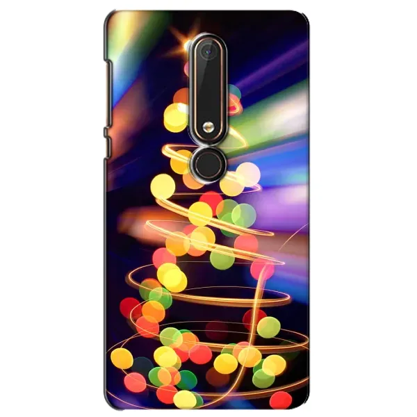 Чохол з принтом «Ялинка в огоньках» для Nokia 6 2018