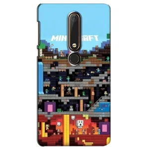 Чохол Майнкрафт на Nokia 6 2018 (AlphaPrint) Minecraft (фон Minecraft)