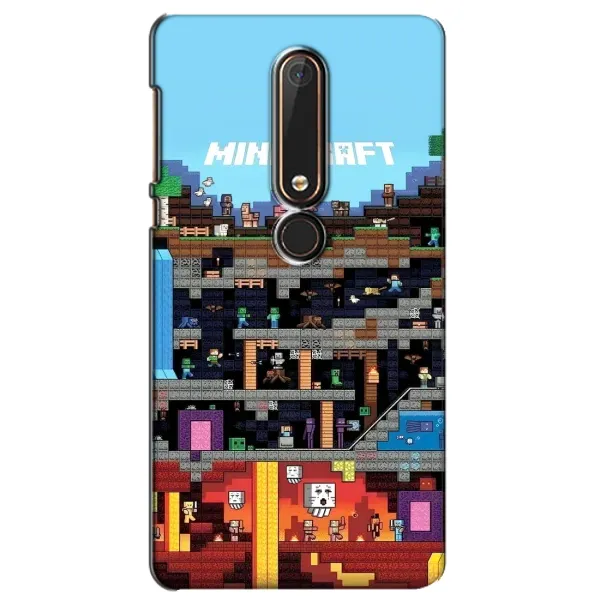 Чохол з принтом «фон Minecraft» для Nokia 6 2018