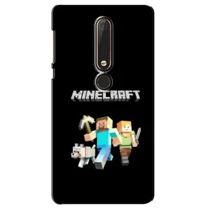 Чохол Майнкрафт на Nokia 6 2018 (AlphaPrint) Minecraft (герої Minecraft)