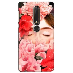 Чехлы (ART) Цветы на Nokia 6 2018 (VPrint) (Очі в квітах)