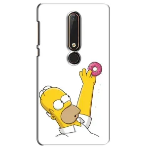 Чjхол з Сімпсонами для Nokia 6 2018 (VPrint) (Гомер з пончиком)