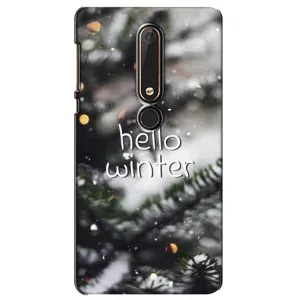 Новорічні, Святкові Чохли для Nokia 6 2018 - 2024 год (Hello winter)