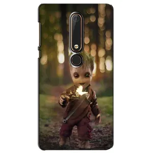 Чохол МАРВЕЛ для Нокіа 6 2018 (AlphaPrint) (I am Groot)