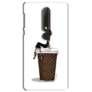 Чохли Луі Вітон для Nokia 6 2018 (AlphaPrint - LOUIS VUITTON) (кава LOUIS VUITTON)