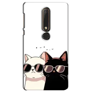 Чехол с принтом «Коты в очках» для Nokia 6 2018