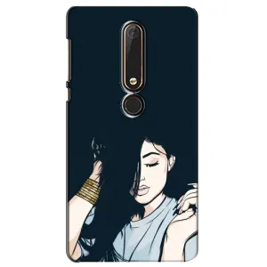 Чохол з друком для Nokia 6 2018 - (Мода) (AlphaPrint) (Гарна дівчина)