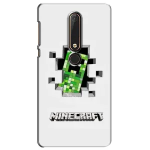 Чохол Майнкрафт на Nokia 6 2018 (AlphaPrint) Minecraft (кріпер Майнкрафт)