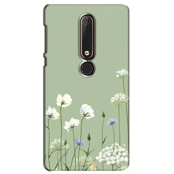 Чохол з принтом «Квіти на зеленому» для Nokia 6 2018