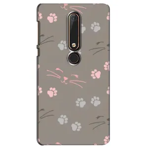 Чехол с принтом «Лапы и усы» для Nokia 6 2018