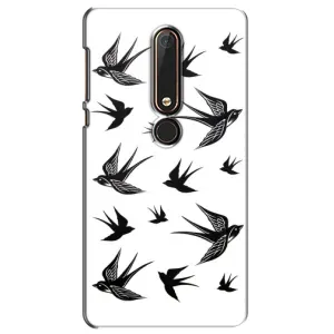 Чохол з пташками на Nokia 6 2018 (VPrint) (Ластівки)