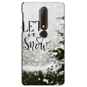 Новорічні, Святкові Чохли для Nokia 6 2018 - 2024 год (Let it snow)