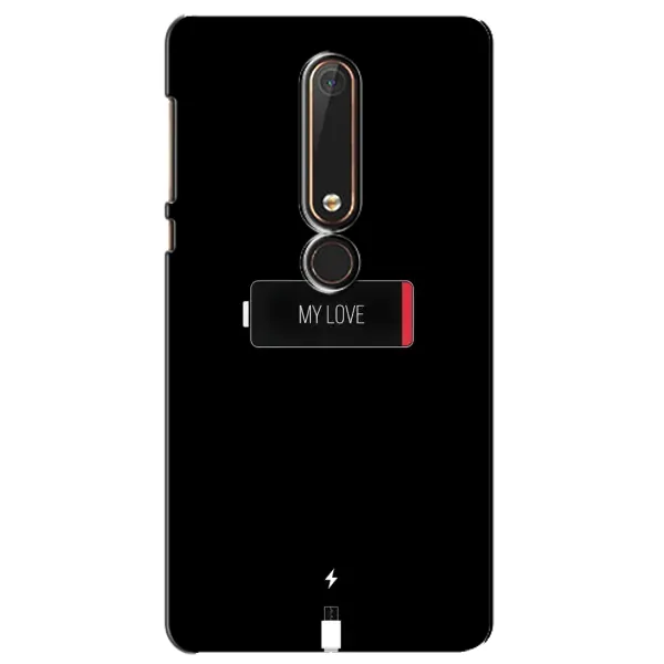 Чехол с принтом «Love battery» для Nokia 6 2018 Чехол с принтом «Love battery» для Nokia 6 2018