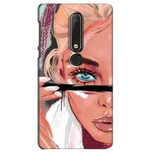 Чохол з друком для Nokia 6 2018 - (Мода) (AlphaPrint) (Макіяж)