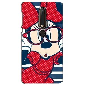 Міккі Маус чохол для Nokia 6 2018 (AlphaPrint - Мультяшні) (Маус в окулярах)