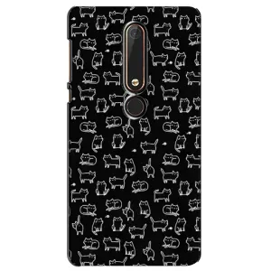 Чохол з принтом для Nokia 6 2018 (AlphaPrint) Модні коти (Маленькі котики)