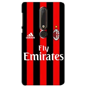 Чохли для Nokia 6 2018 (VPrint) - Футбольні клуби (Milan)