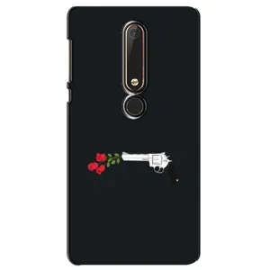 Чехлы (ART) Цветы на Nokia 6 2018 (VPrint) (Неочікувані квіти)
