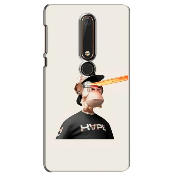 Чехол с принтом «обезьяна NFT в очках» для Nokia 6 2018