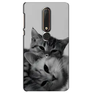 Чехол с принтом «Пара котов» для Nokia 6 2018