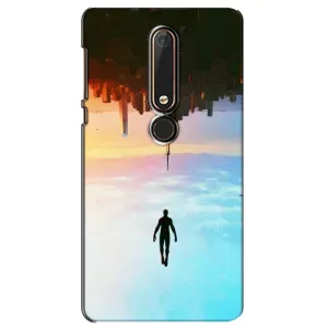 Чохол з людиною павуком для Nokia 6 2018 - (AlphaPrint) (Людина павук)