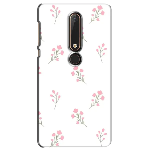 Чохол з принтом «Рожеві квіти» для Nokia 6 2018