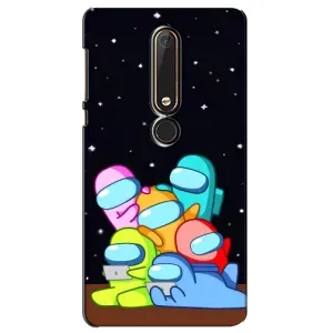 Чохли Амонг Ас для Nokia 6 2018 (AlphaPrint) (Скіни в космосі)