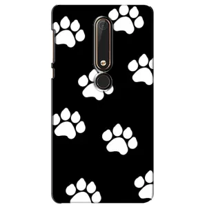 Чохли з собаками для Nokia 6 2018 (VPrint) (Сліди собаки)