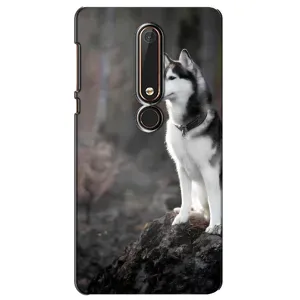 Чохол з Хаскі Nokia 6 2018 - (AlphaPrint) (Вірний собака)