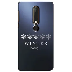 Зимні Чохли для Нокіа 6 2018 - прозорий фон (Winter loading)