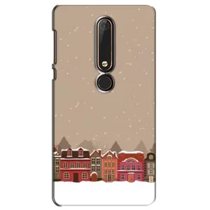 Новорічні, Святкові Чохли для Nokia 6 2018 - 2024 год (Зимове місто)