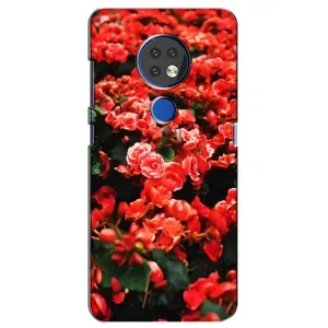 Чохли з квітами для Nokia 7.2 (VPrint) (Квіти червоні)