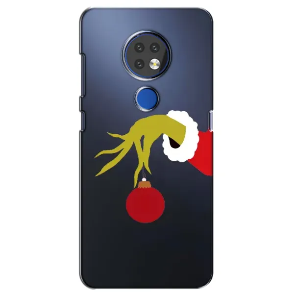 Чехол с принтом «Гринч с игрушкой» для Nokia 7.2