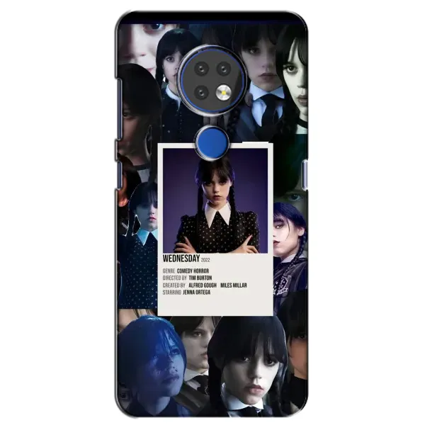 Чехол с принтом «коллаж Уэнздей» для Nokia 7.2