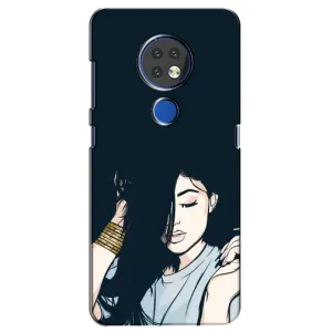 Чохол з друком для Nokia 7.2 - (Мода) (AlphaPrint) (Гарна дівчина)