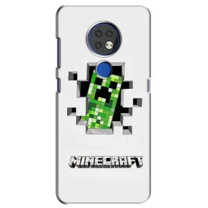 Чохол Майнкрафт на Nokia 7.2 (AlphaPrint) Minecraft (кріпер Майнкрафт)