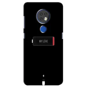 Чехлы для любимой на Нокиа 7.2 (VPrint) (Love battery)