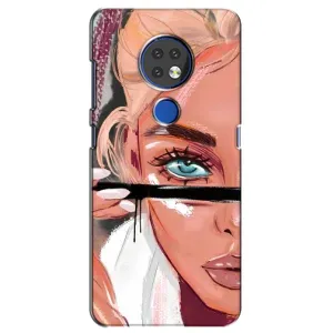 Чохол з друком для Nokia 7.2 - (Мода) (AlphaPrint) (Макіяж)