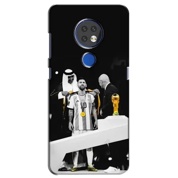 Чехол с принтом «Месси в накидке» для Nokia 7.2