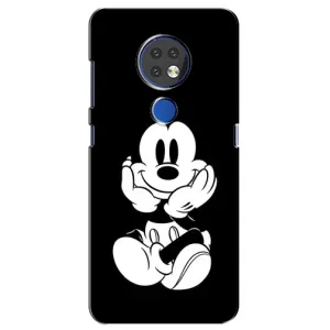 Міккі Маус чохол для Nokia 7.2 (AlphaPrint - Мультяшні) (Маус на чорному)