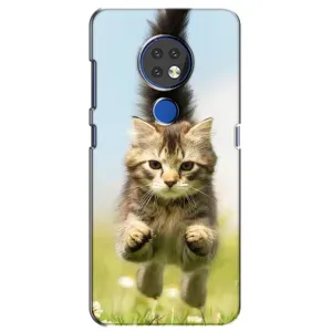 Чехлы с Котиками для Nokia 7.2 (VPrint) (Прыжок кота)