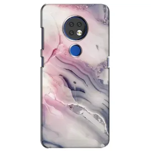 Мраморный чехол на Nokia 7.2 (VPrint) (Пурпурный Мрамор)