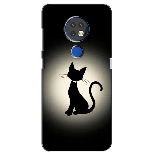 Чехол с принтом «Силуэт котика» для Nokia 7.2
