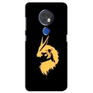 Naruto Anime Чохли для Нокіа 7.2 (AlphaPrint) (силует Курама Наруто)