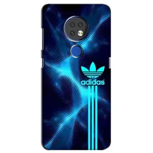 Чохли Адидас для Nokia 7.2 (AlphaPrint) (Синій Адідас)