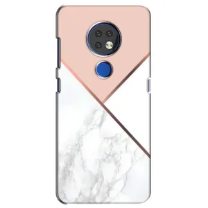 Мраморный чехол на Nokia 7.2 (VPrint) (Тройной мрамор)