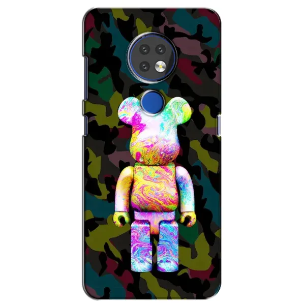 Чехол с принтом «Яркий Bearbrick» для Nokia 7.2 Чехол с принтом «Яркий Bearbrick» для Nokia 7.2