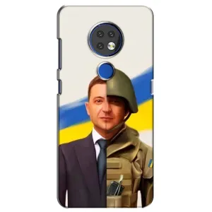Чохол для Nokia 7.2 (AlphaPrint - с принтом Зеленського) (Зеленский солдат)