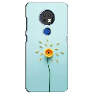Чохли з квітами для Nokia 7.2 (VPrint) (Жовта квітка)